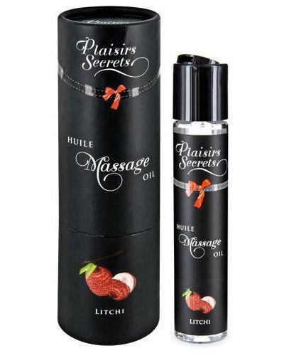 Массажное масло с ароматом личи Huile de Massage Gourmande Litchi - 59 мл. - Plaisir Secret - купить с доставкой в Благовещенске