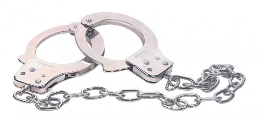 Наручники из металла с длинной цепочкой CHROME HANDCUFFS METAL HANDCUFFS W. KEY - NMC - купить с доставкой в Благовещенске