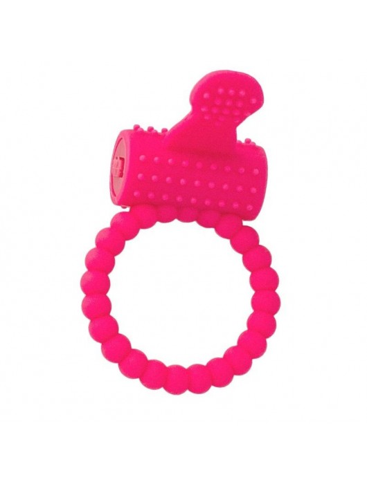 Розовое силиконовое виброкольцо A-toys - A-toys - в Благовещенске купить с доставкой