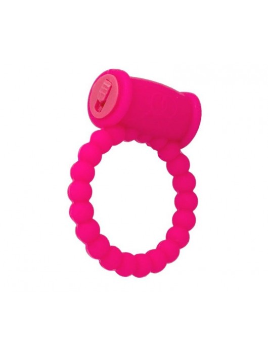 Розовое виброкольцо на пенис A-toys из силикона - A-toys - в Благовещенске купить с доставкой
