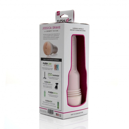 Мастурбатор-вагина Fleshlight Girls - Jessica Drake Heavenly - Fleshlight - в Благовещенске купить с доставкой