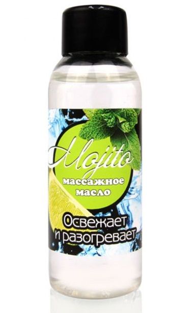 Массажное масло для тела Mojito с ароматом лайма - 50 мл. - Биоритм - купить с доставкой в Благовещенске