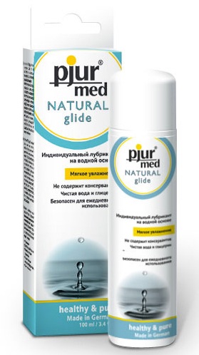 Нейтральный лубрикант на водной основе pjur MED Natural glide - 100 мл. - Pjur - купить с доставкой в Благовещенске