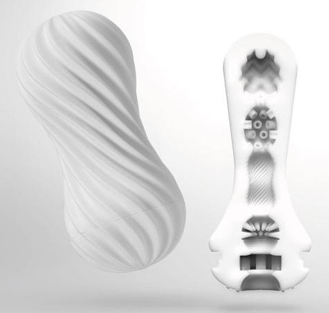 Мастурбатор FLEX Silky White с мягким рельефом - Tenga - в Благовещенске купить с доставкой