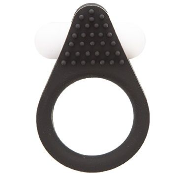 Чёрное эрекционное кольцо LIT-UP SILICONE STIMU RING 1 BLACK - Dream Toys - в Благовещенске купить с доставкой