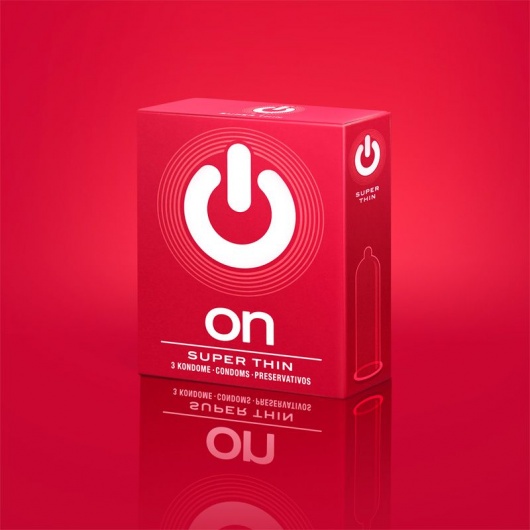 Супертонкие презервативы ON) Super Thin - 3 шт. - ON) - купить с доставкой в Благовещенске