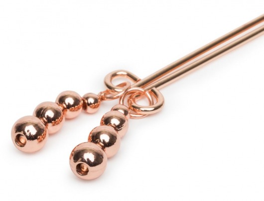 Золотистые зажимы для сосков и клитора All Sensation Nipple and Clitoral Chain - Fifty Shades of Grey - купить с доставкой в Благовещенске
