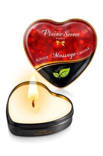 Массажная свеча с нейтральным ароматом Bougie Massage Candle - 35 мл. - Plaisir Secret - купить с доставкой в Благовещенске