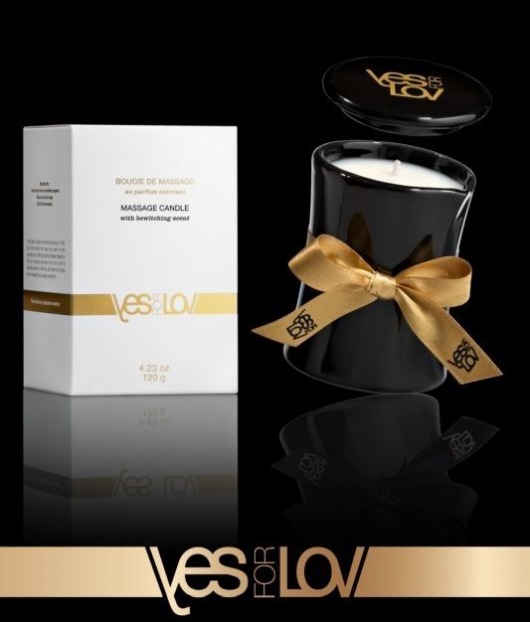 Массажная аромасвеча BEWITCHING MASSAGE CANDLE - 120 мл. - YESforLOV - купить с доставкой в Благовещенске