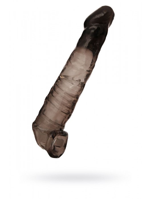 Чёрная насадка на пенис - 22,5 см. - ToyFa - в Благовещенске купить с доставкой