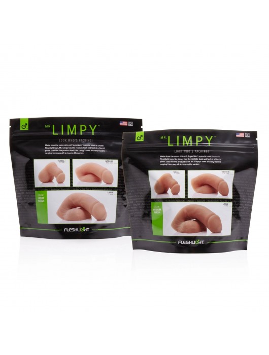 Мягкий имитатор пениса Fleshton Limpy среднего размера - 17 см. - Fleshlight - купить с доставкой в Благовещенске