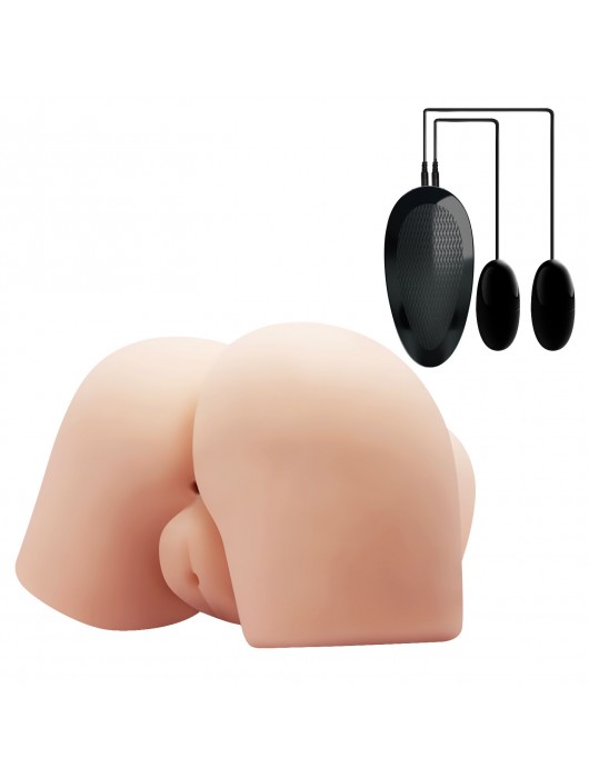 Вагина и попка с вибрацией CRAZY BULL - Baile - в Благовещенске купить с доставкой