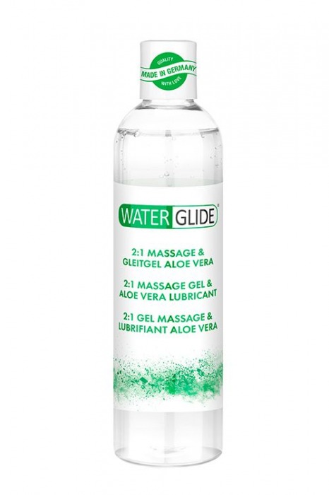 Гель-смазка 2-в-1 MASSAGE   LUBRICANT ALOE VERA - 300 мл. - Waterglide - купить с доставкой в Благовещенске