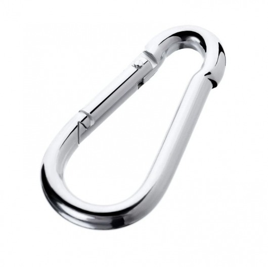 Серебристый карабин TOYFA Metal - ToyFa - купить с доставкой в Благовещенске