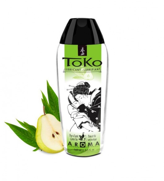 Интимный гель TOKO Pear   Exotic Green Tea с ароматом груши и зеленого чая - 165 мл. - Shunga - купить с доставкой в Благовещенске