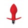 Красная анальная вибровтулка Glam - 9,7 см. - ToyFa в Благовещенске Красная анальная вибровтулка Glam - 9,7 см. - ToyFa