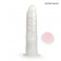 Белый вибратор-реалистик со световыми эффектами - 20,5 см. - Erowoman-Eroman купить в Благовещенске с доставкой в Orgasmix.ru Белый вибратор-реалистик со световыми эффектами - 20,5 см. - Erowoman-Eroman