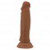 Коричневый фаллоимитатор с подвижной кожей Quentin - 18,4 см. - Baile купить с доставкой в интернет-магазине Orgasmix в Благовещенске Коричневый фаллоимитатор с подвижной кожей Quentin - 18,4 см. - Baile