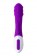 Фиолетовый вибратор JOS TATY с пульсирующими шариками - 21,5 см. - JOS