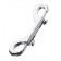 Серебристый двухсторонний карабин TOYFA Metal - ToyFa - купить с доставкой в Благовещенске